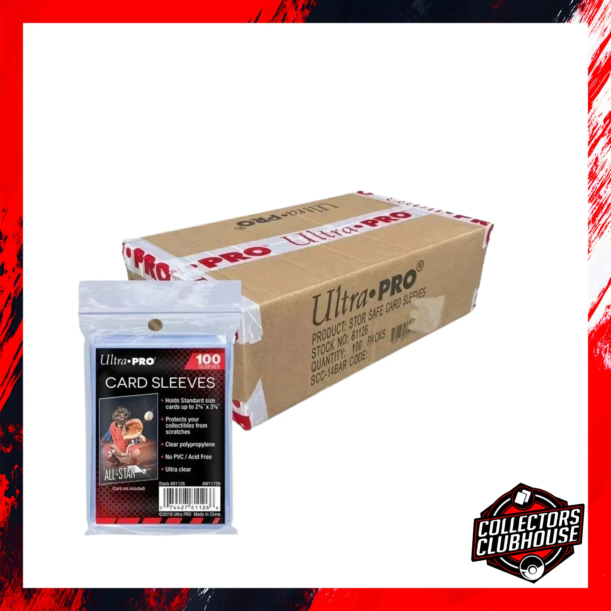Ultra Pro Sleeves: Standard Soft (Penny Sleeves) - Case of 100 Ultra Pro Sleeves: Standard Soft (Penny Sleeves) - Case of 100