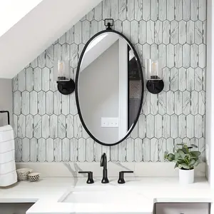 4-Piece DIY Peel & Stick Kitchen Backsplash Wall Stickers, Silver Color Gemstone Design, Suitable for Bathroom & Kitchen Decor