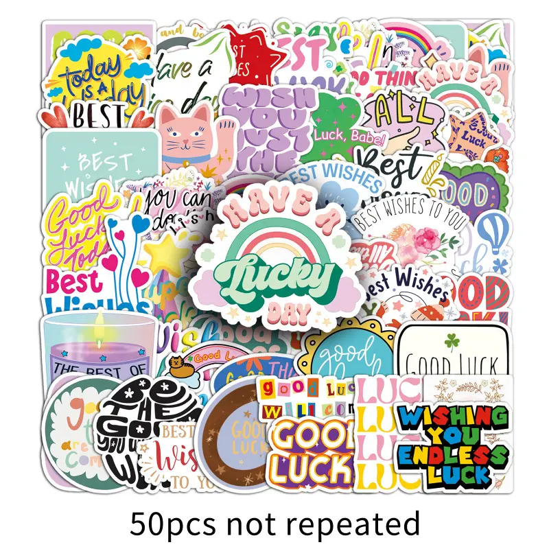 50Pcs Cute Durable Self-Adhesive Waterproof Vinyl Stickers - Personalized Aesthetic Motivational Art Decals for Smartphone, Handheld Devices, Kids' Cellphone Casing Cover Rewards (Mobile Phone Accessory)