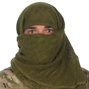 Scrim Net Sniper Veil Tactical Military Camouflage Outdoor Hiking Scarf Bandana Balaclava 48” X 43”