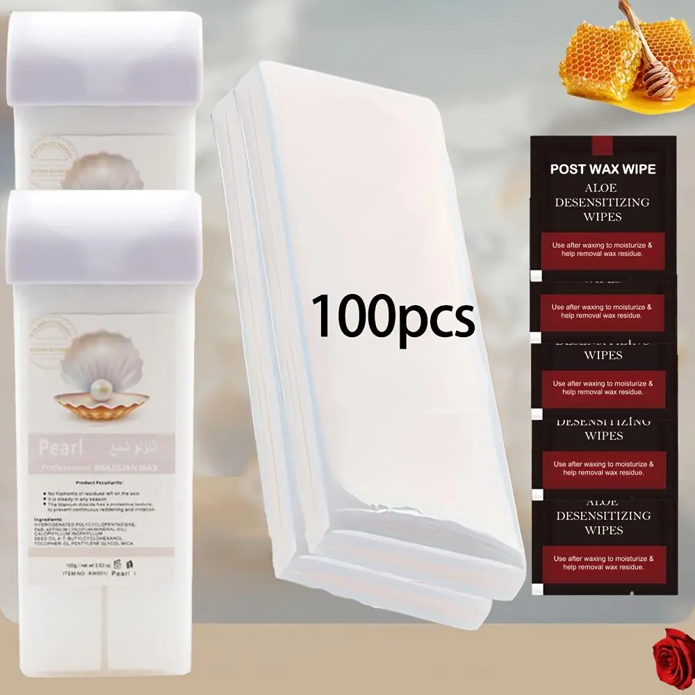 Soft Wax Roller Hair Removal Kit, Effective Wax Therapy for Women's Body Care, Convenient Home Use Rolling Wax Cylinder