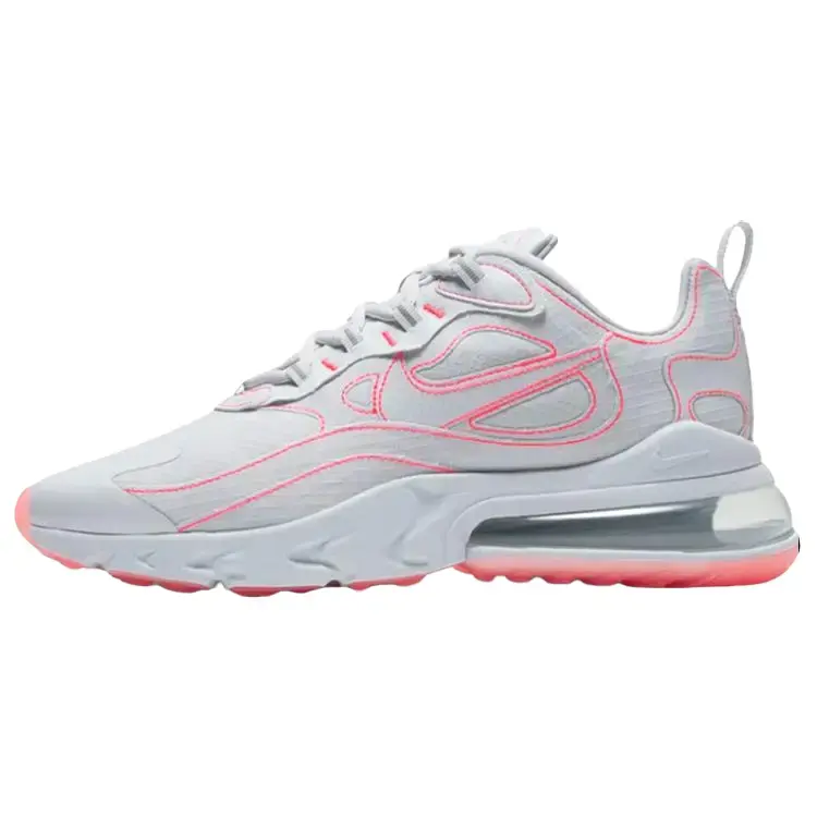 Nike Air Max 270 React SP 'Flash Crimson' Men's Round Toe Laces All Seasons Sneaker with React Foam Midsole and 270 Max Air Heel Unit, Streetwear, All-Day Support, Bold Look, Lightweight Fit, Mixed Material, Smooth Cushioning