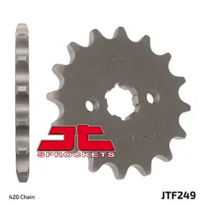 JT Sprockets JTF249 Front Sprocket for Honda Grom and Monkey High Carbon Steel & Chromoly Alloy Ultimate Strength Quality