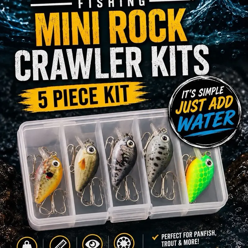 Mini Rock Crawler Crank Bait Kits -Pan Fish Mini Rock Crawler Crank Bait Kits -Pan Fish
