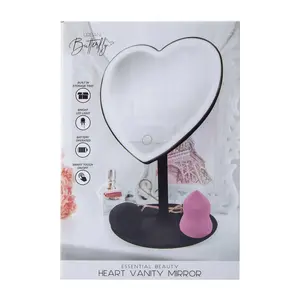 Urban Butterfly Heart Vanity Mirror Essential Beauty.