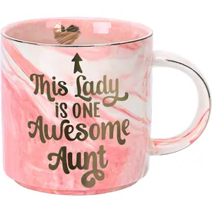 Aunt Birthday Gifts from Niece, Nephew - Funny Gag BAE  Aunt Ever ,  Aunty,  Announcement, Christmas -  Auntie Gifts - One Awesome Aunty -  Mug, Ceramic Coffee Cup