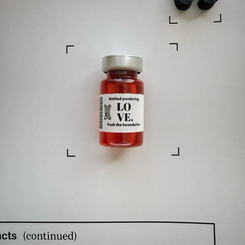 Love Element Shadow Box with Vial - Funny & Romantic Anniversary Gift