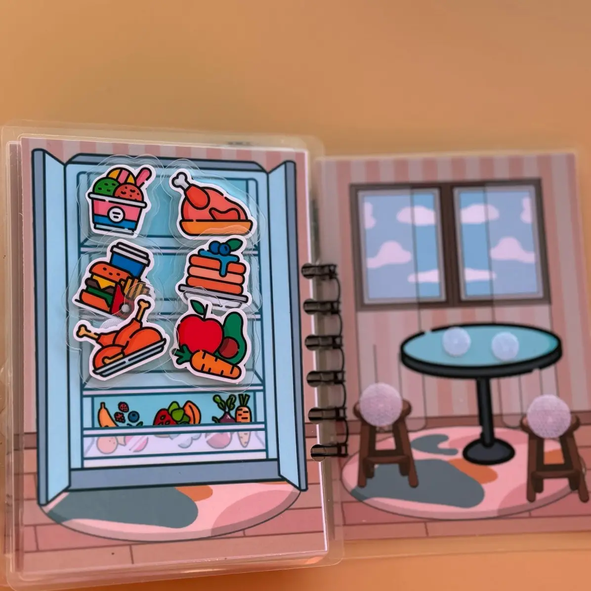 busy book Mini TocaBoca House, Montessori book, homeschool, toddlertoys, pretend and play