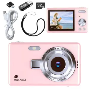 1pc CCD Digital Camera Suitable for Beginners, 2.4-inch IPS Screen, with a 16x Zoom, 1080P, Take Photos and Videos. 16x Zoom, Built-in Fill Light, Rechargeable Battery Power, 1 Million Pixels, Beginner Camera, Non Professional Camera, Ideal for
