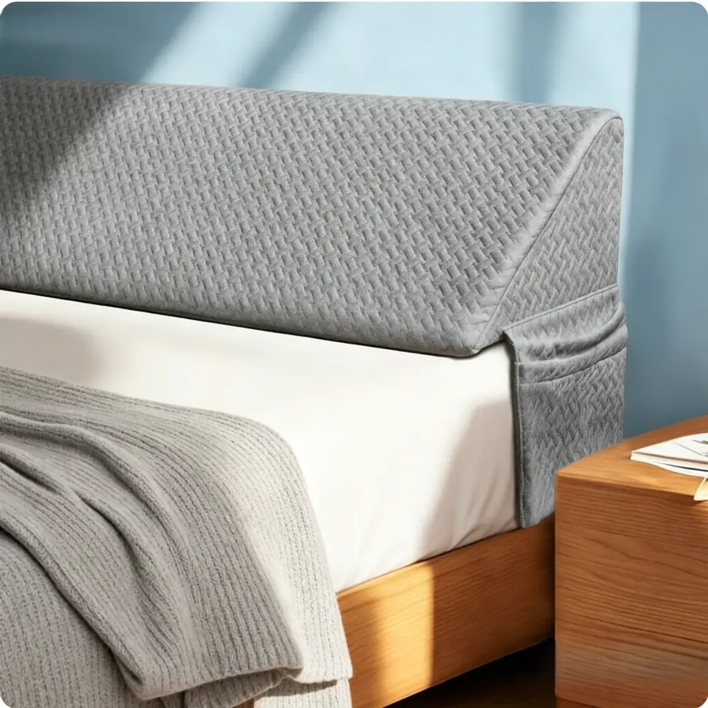 Wedge Bed Pillows - Supportive Backrest, Breastfeeding Support Cushions, Headboard Gap Fillers for Bedroom Comfort | DealsforYourDays