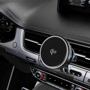 YWZ Magnetic wireless car charger holder, Qi2 fast charging, compatible with wireless chargers, suitable for dashboard and ventilation port car holders, compatible with Apple 15/14/13/pro max and other models.