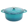 MegaChef 6.35 Qt. Cast Iron Dutch Oven w/ SelfBasting Lid