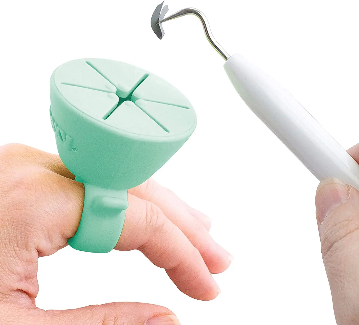 Tweexy Craft Vinyl Weeding Scrap Collector Ring | Weeding Tools for Vinyl Heat Transfer, HTV Crafting, and Adhesive Paper – Portable Accessories