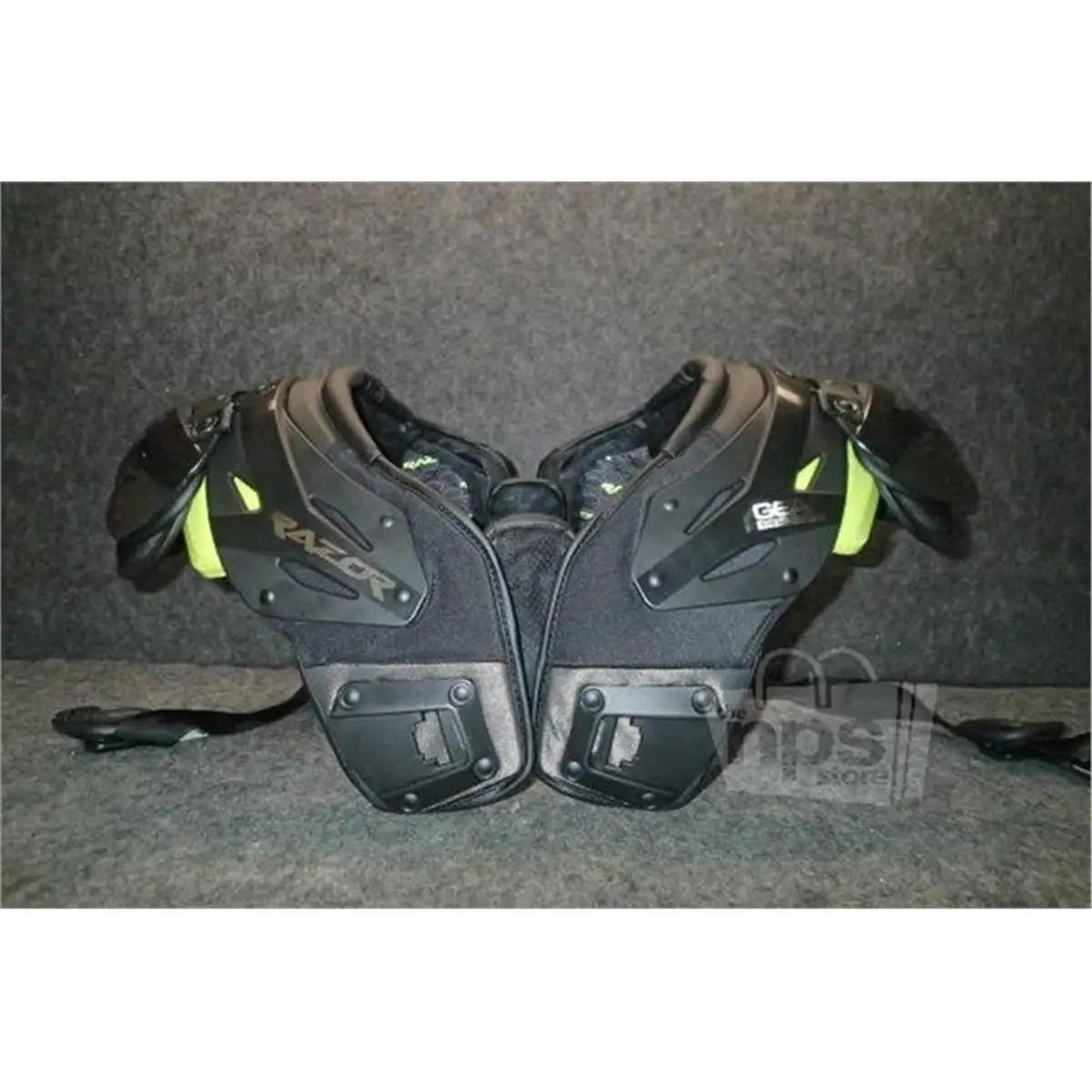 Razor Pro-Tec Injection Molded Football Shoulder Pads, 2XL for OL/DL Linemen, with Dynamic R.O.M. Arch Hinge, Compressed HEX Foam & Advanced Impact Dispersion, Flexibility, Lightest Weight Platform