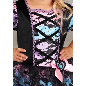 Girl's Pastel Tutu Toddler Witch Costume