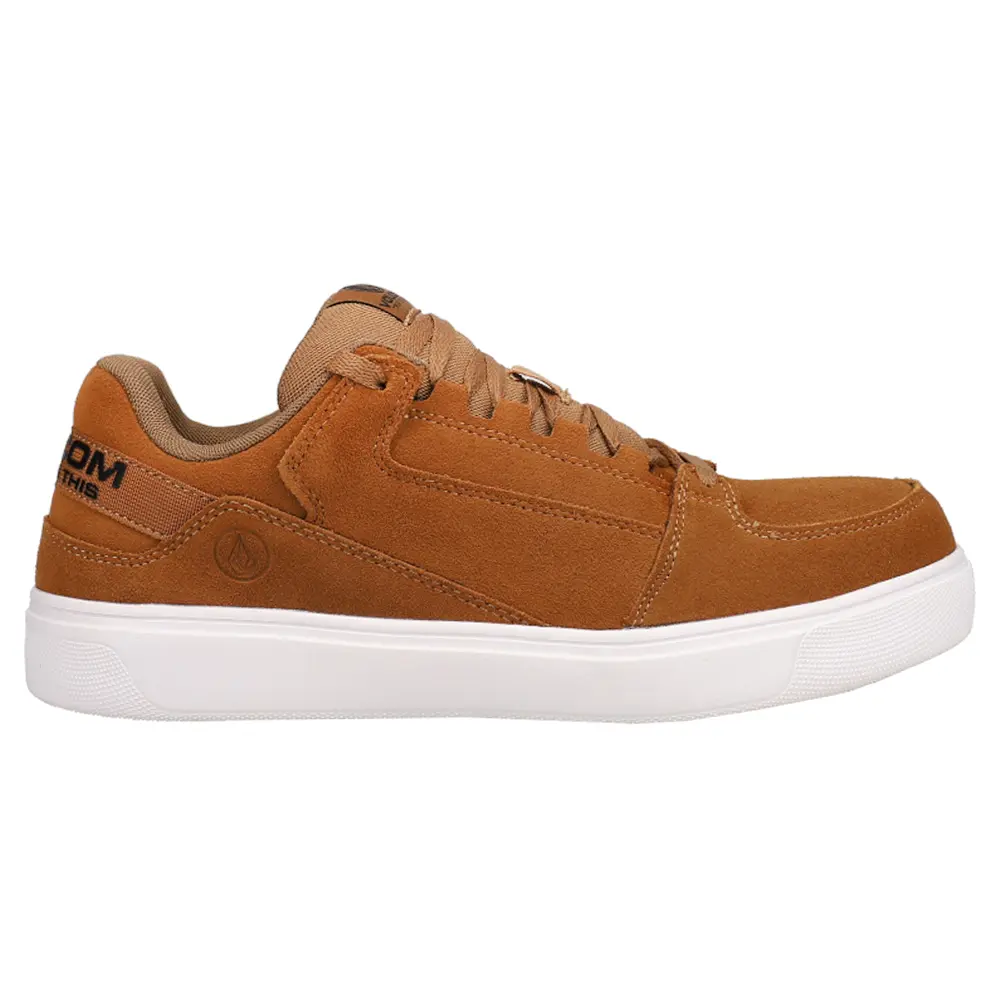 Volcom Workwear Mens Evolve Slip Resistant Composite Toe Work Safety Shoes Casual - Brown Volcom Workwear Mens Evolve Slip Resistant Composite Toe Work Safety Shoes Casual - Brown