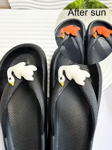 Women's Cute Duck Design Slides, Casual Comfortable Home Slippers, Non-slip Slippers for Indoor & Outdoor Wear, Walking Shoes