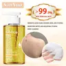 SanNuo 3-in-1 Natural Sulfur Mite-Removal Body & Face Wash - Anti-Itch, Acne Treatment, Deep Pore Cleanser - Body Care Bath Soaps for Sensitive Scalp, Daily Wash Self Care Products