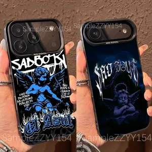 J-Junior H Sad Boyz Phone Case For iPhone 17 16 15 14 13 12 11 Pro Max Plus Air And Galaxy S25 S24 S23 S22 Ultra Plus FE Black IMD Matte Unique Gift For Christmas Birthday