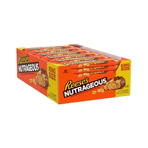 Reese’s Nutrageous King Size Chocolate Dessert Snack Bars, 18-Pack, 3.1 oz