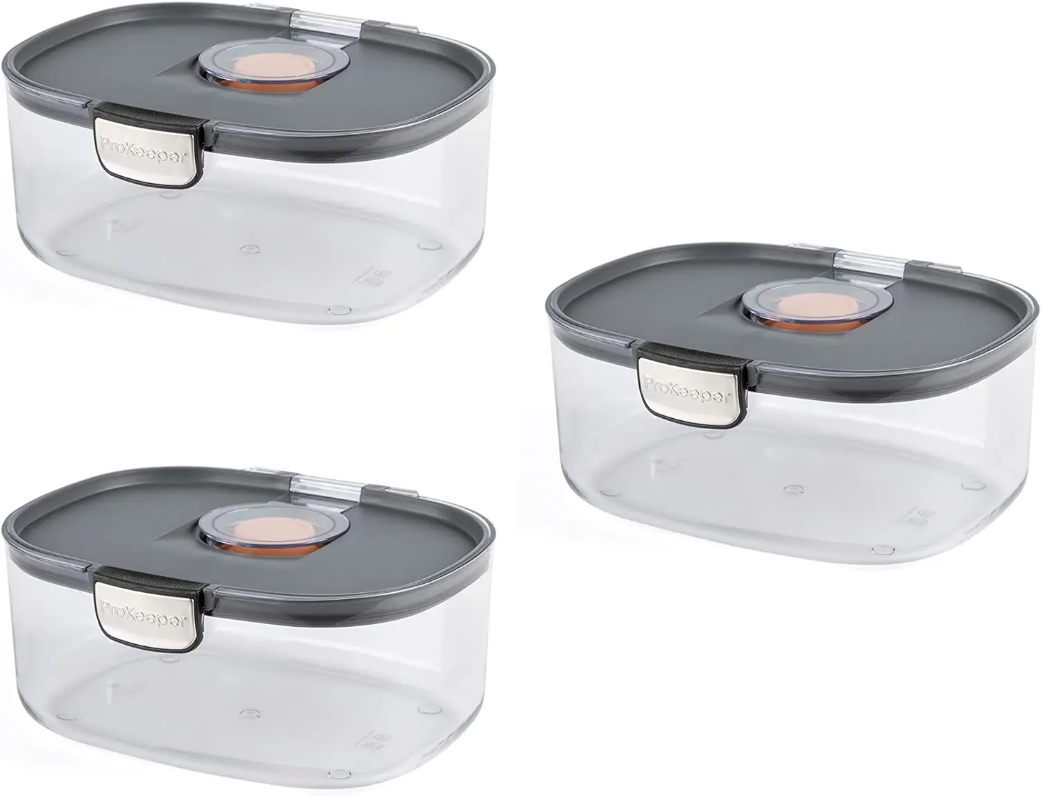 Progressive International ProKeeper+ Cookie/Baked Goods Multipurpose Airtight Stackable Food Storage Container (PKS-850 3- Piece set)