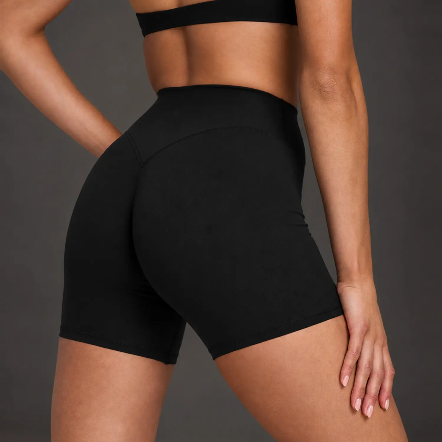 High Waisted Booty Shorts for Women, Tummy Control, Stretch Workout Gym Shorts