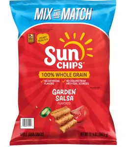 SunChips Garden Salsa Whole Grain Snacks, 12.25 oz.