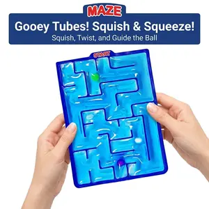Sensorial Gift Marble Maze Finger Toy, Gel Filled Sensory Toy for Kids, Teens, Autism, Kindergarten Classroom, Gifts & Prizes, Maze Board