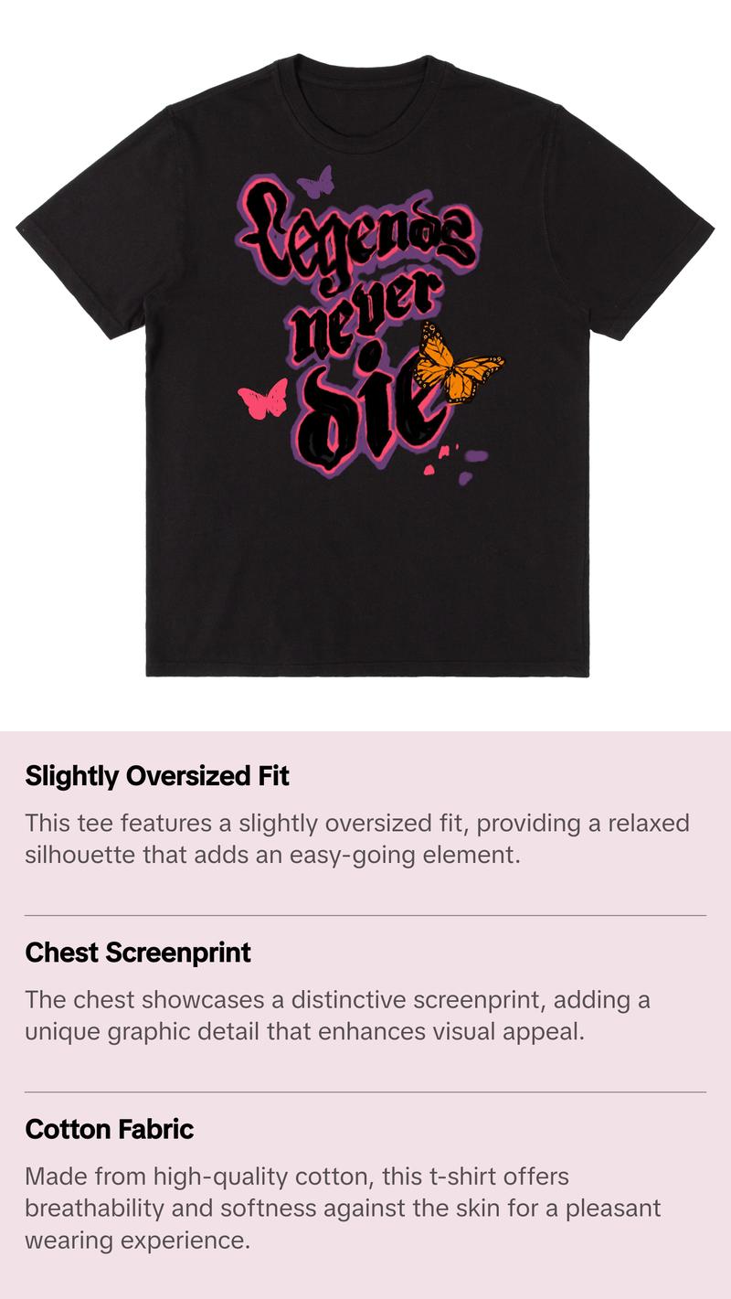 LND COLOR TEE - BLACK