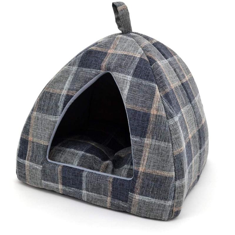 Pet Tent Bed for Cats & Small Dogs - Cozy Retreat with Super-Soft Poly-Foam & Ultra-Plush Pillow - Sturdy Design, Machine Washable, Easy Assembly - Perfect for Home Charm & Pet Comfort - Puppy
