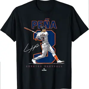 Number And Portrait Jeremy Pena Houston Mlbpa T-shirt