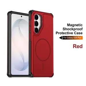 MAGSAFE Magnetic Phone Case for SAM - 1-Stick Suction 2H Full Charge Plated Camera Frame Anti Slip Buttons Premium MagSafe-Compatible Shockproof Full-Body Protection Matte Translucent Design