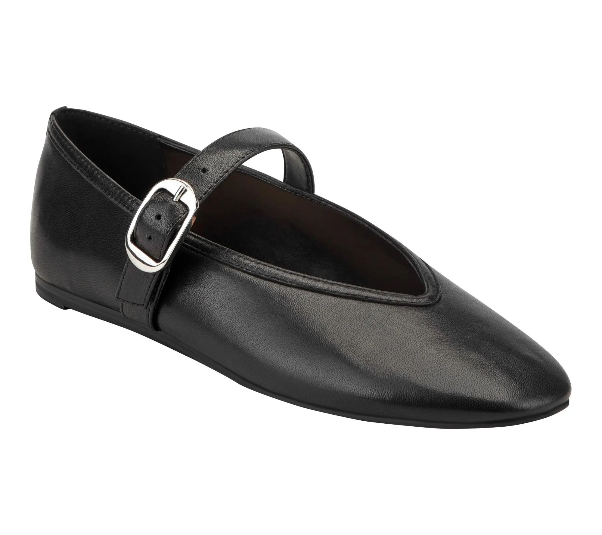 Marc Fisher LTD Adjustable Leather Mary Janes - Godea