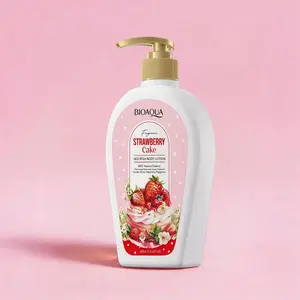 Strawberry Scented Whipped Body Butter with Shea Butter & Vitamin E - Ultra Hydrating Body Cream for Dry Skin, Smoothing & Nourishing Daily Lotion, Long-Lasting Scent, 250ml