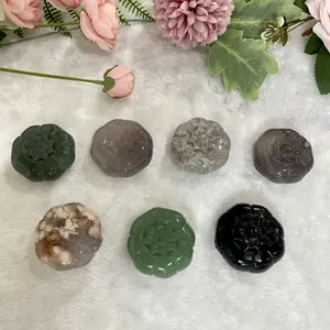 3 Counts Different Maerail Pumpkin Crystals Flower Agate From IG Crystal