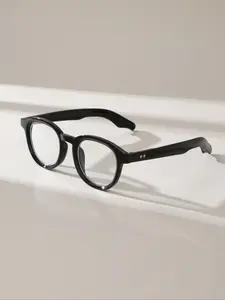 Unisex Fashion Round Frame Eyeglasses, Casual Reading Glasses, Versatile Accessory for Street Style, Men and Women, Lightweight Durable Glasses