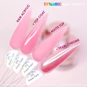 Dynamic Nail Supply Acrylic Powder (#225) Poker Face - French nails Sheer Color that You will love