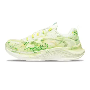 Anta Mabu 2 Four-Leaf Clover Sneakers for Women: Hand-Painted, Splatter-Dyed, Minimalist, Cushioned, Non-Slip, Durable, Low-Top Casual Running Shoes Verifiable, with credentials and supporting global authentication