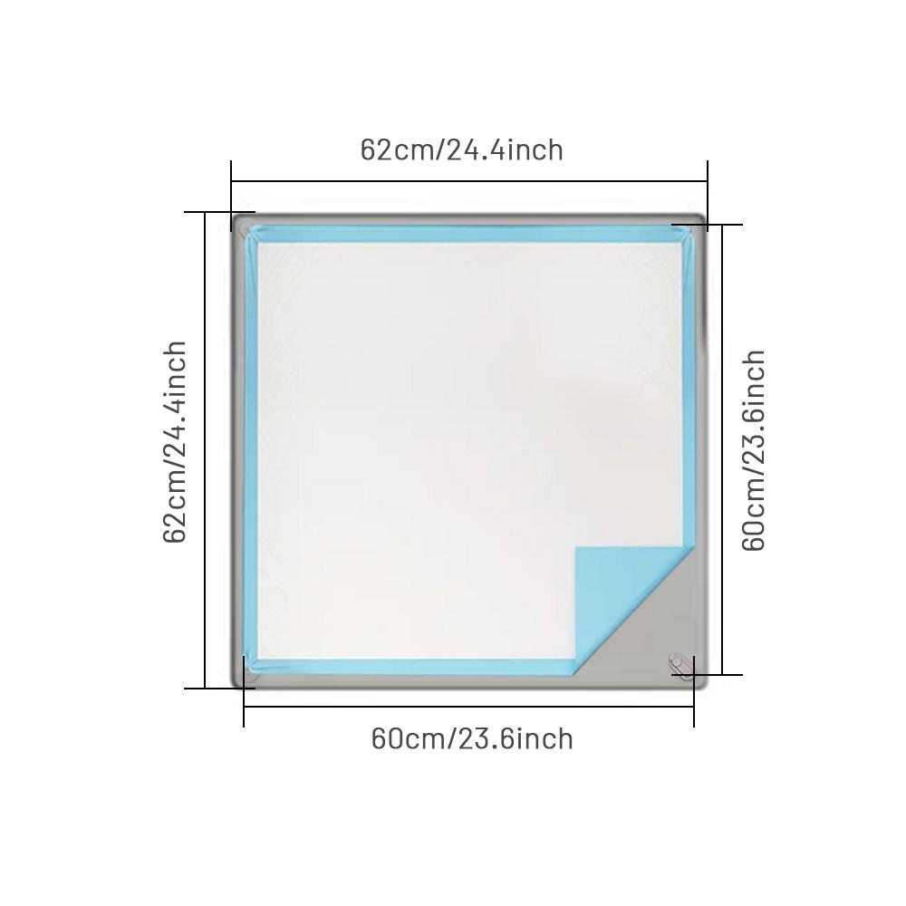 Dog Pee Pad Holder Tray - Fits Up to 36” x 23” Pee Pad Holder for Dogs - Stable Grip, Raised Edges, Quick-Wipe Silicone Surface Dog Pad Holder for Indoor Flooring Protection