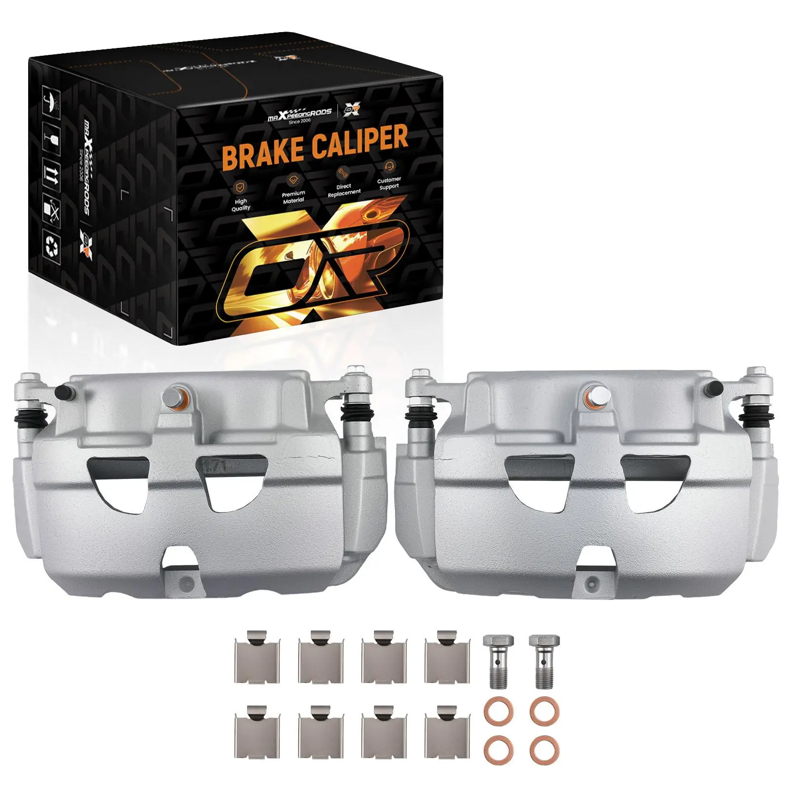 Front Left Right Brake Calipers Pair compatible for Ford E-150 E-250 2008-2014 18-B5073