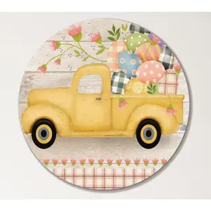 Courtside Market Truck Easter 12x12 Circular Artboard