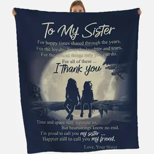 Comfortable And Soft Blankets: The Perfect Gift for Your Sister - Perfect for Sofas, Beds, Sofas, Camping, And Traveling!