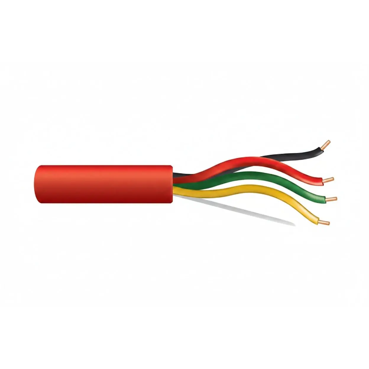 43071004 18/4 Solid Unshielded Fire Alarm Cable, Riser, FPLR, 1000' (304.8 m) Reel, Red