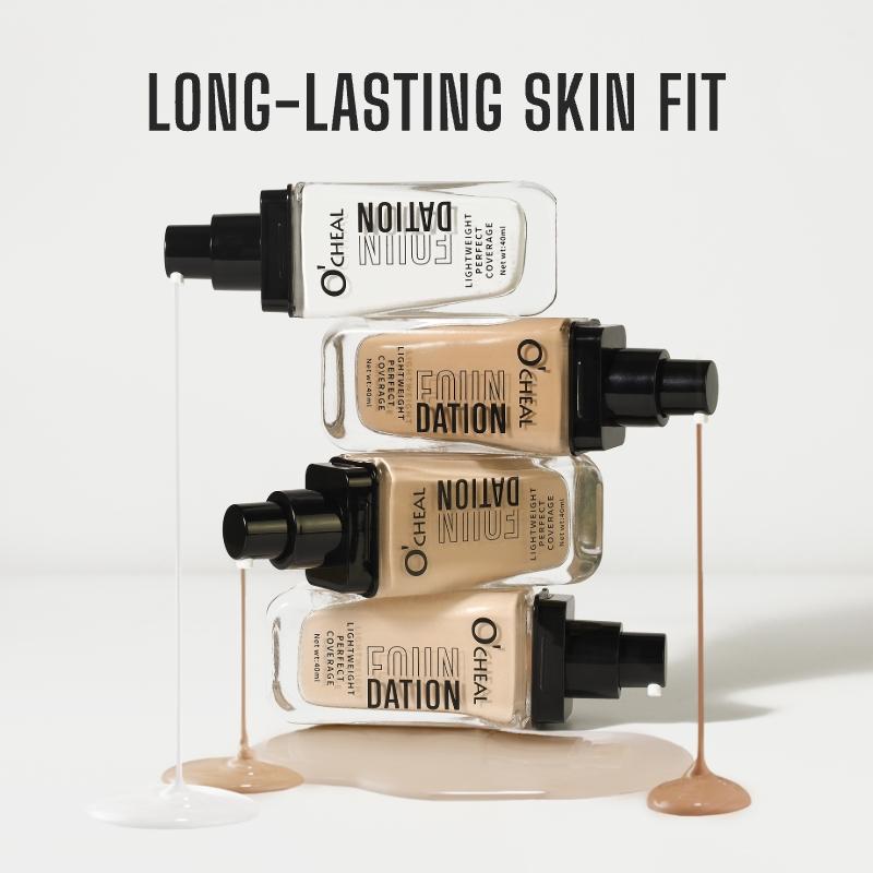 4 Shades High Coverage Foundation Concealer, Lightweight Flawless Finish Concealer Pen for Acne Scars & Dark Circles, Long-Lasting Makeup Base Cosmetic