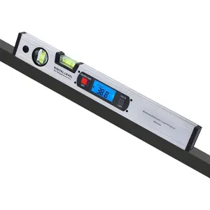 16-inch Digital Spirit Level and Protractor, Torpedo Level, Inclinometer Angle Gauge Finder Bubbles  Base with Backlight
