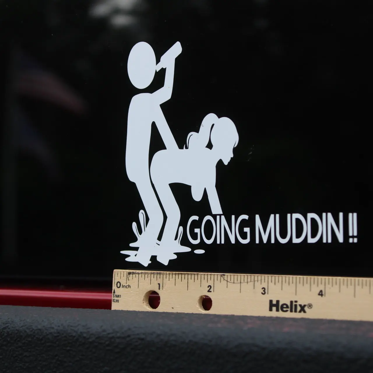 Going Muddin Vinyl Sticker Simple Design for Your Needs High-Quality Weatherproof Easy Application Car Decal Premiumvinylsticker
