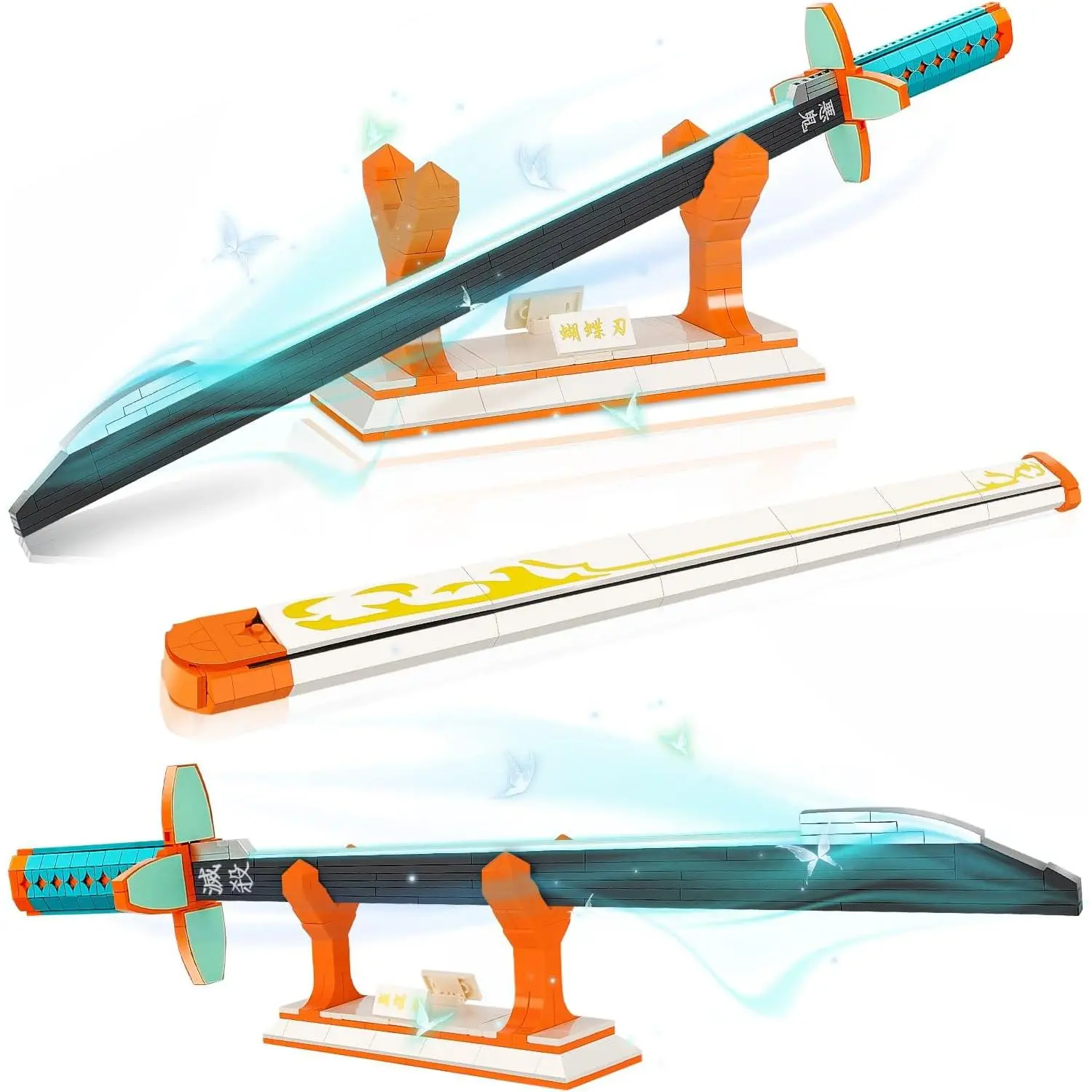 Demon Slayer Kochou Shinobu Sword Building Set, Lego-Compatible Anime Collectible Toy Gift for Adults
