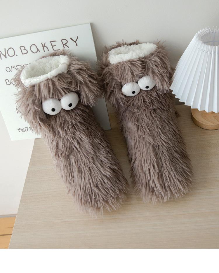Women's Plush Slippers Socks Floor Socks Winter Home Indoor Thickened Fleece-Lined Anti-Slip Adult Women's Plush Snow Socks Shoe Covers Women's Plush Slippers Socks Floor Socks Winter Home Indoor Thickened Fleece-Lined Anti-Slip Adult Women's Plush Snow Socks Shoe Covers