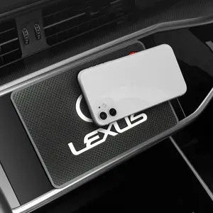 For Lexus GS IS LS500h ES260 ES300h RX350h NX260 UX260 LM RZ450e Car Accessories 1Pcs Car Coasters Dashboard Silicone Non-Slip Water Cup Mat Drink Pads