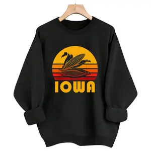 Long Sleeve Sweatshirt with Retro Corn Design – Perfect Casual Gift for Everyone